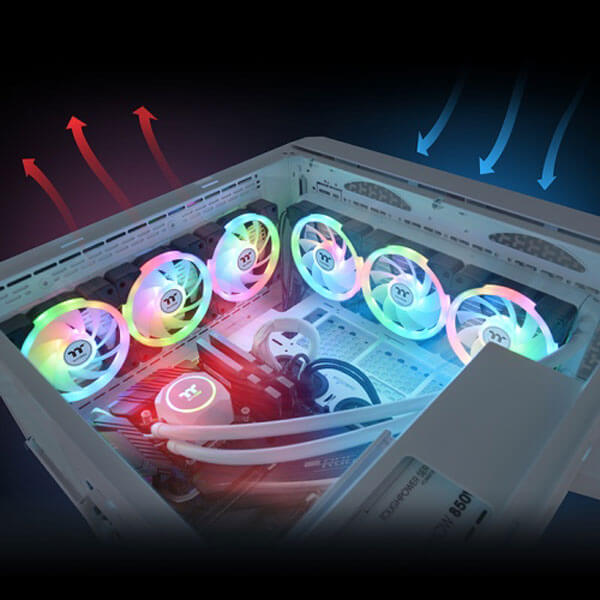 Thermaltake Swafan EX12 ARGB Sync Black Cabinet Fan (Triple Pack)